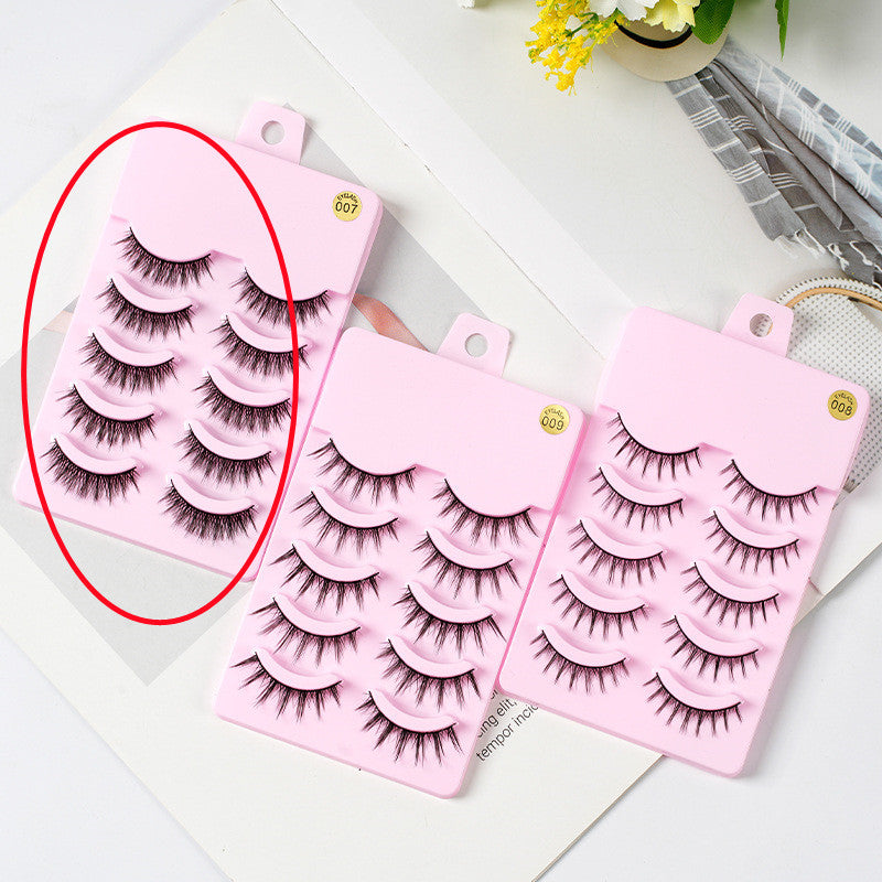 5 pares de cílios de mangá, nova chegada, anime, cosplay, natural, fino, coreano, maquiagem, cílios postiços artificiais