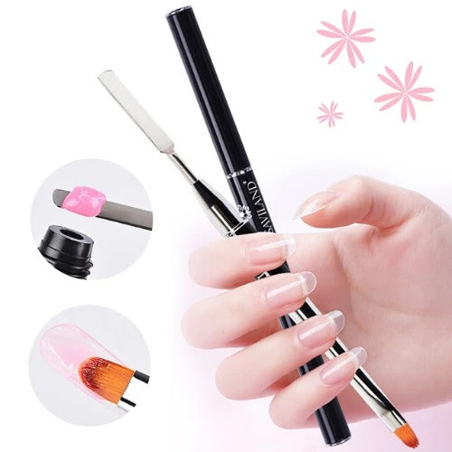 Conjunto de unhas de gel de cristal de gel de extensão rápida