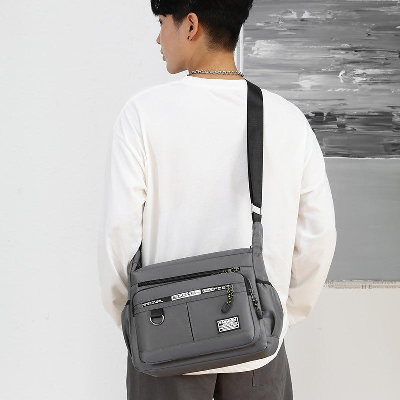 Bolsa de ombro grande capacidade com vários bolsos crossbody