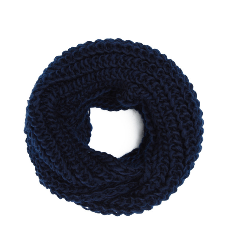 Cachecol feminino acolchoado com capuz, quente e à prova de frio