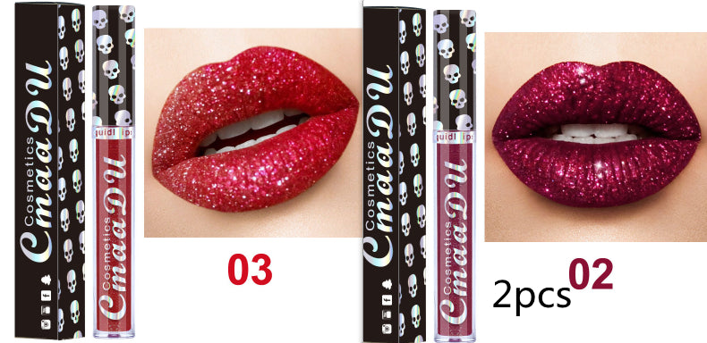 Brilho labial metálico