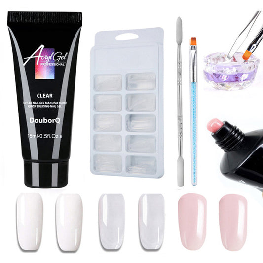 Arte con esmalte de uñas para extensiones de uñas, manicura DIY