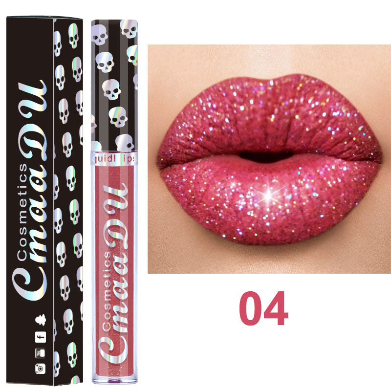 Brilho labial metálico