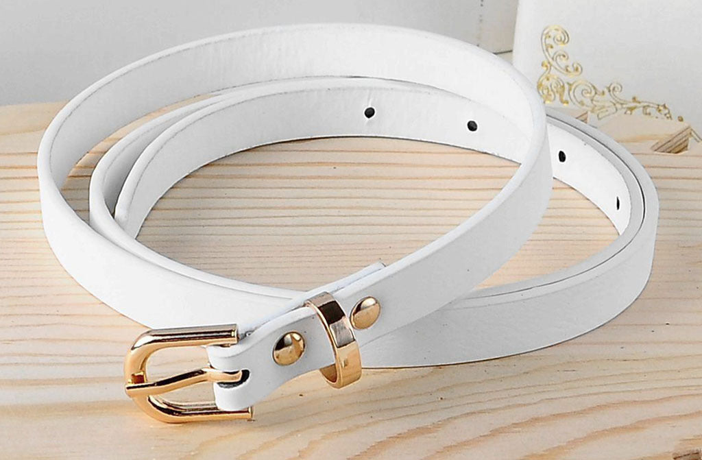 Cinto de couro PU feminino