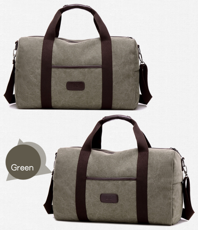 Bolsa de lona vintage masculina, bolsas de viagem de alta qualidade, grande capacidade, bagagem feminina, bolsas de viagem