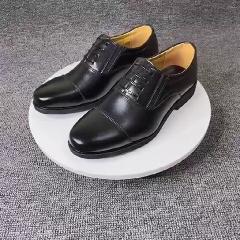 Sapatos casuais masculinos de couro para negócios