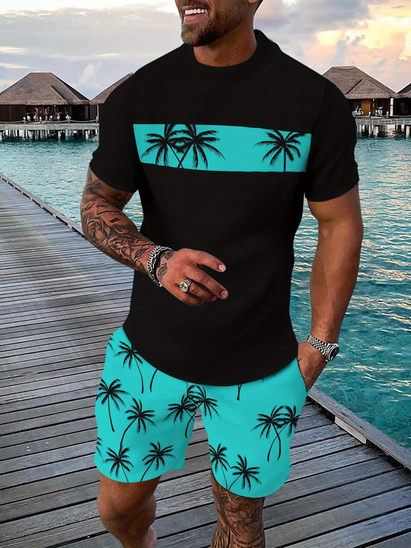 Stay cool and comfortable – breathable beach set perfect for summer days and vacations.