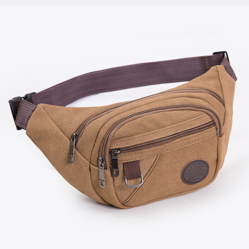 Bolsa de cinto de lona esportiva multifuncional para atividades ao ar livre