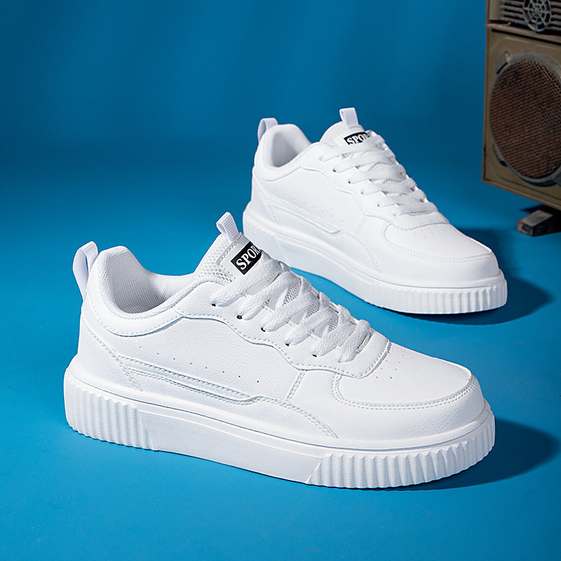 Sapatos brancos versáteis respiráveis ​​estilo coreano para estudantes
