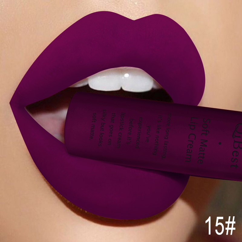 Batom matte da marca de maquiagem Qibest