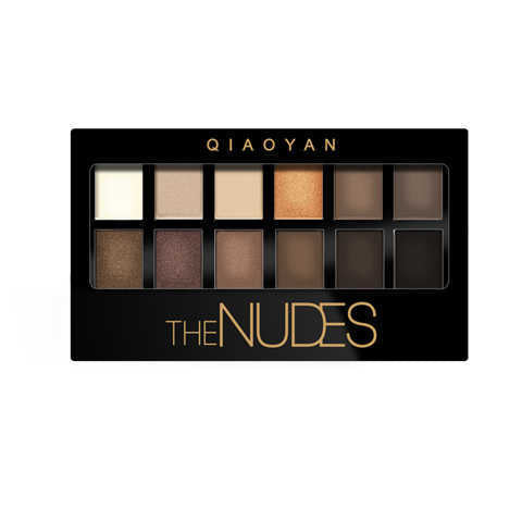 Pretty Makeup Plate Sombra Nude 12 Cores