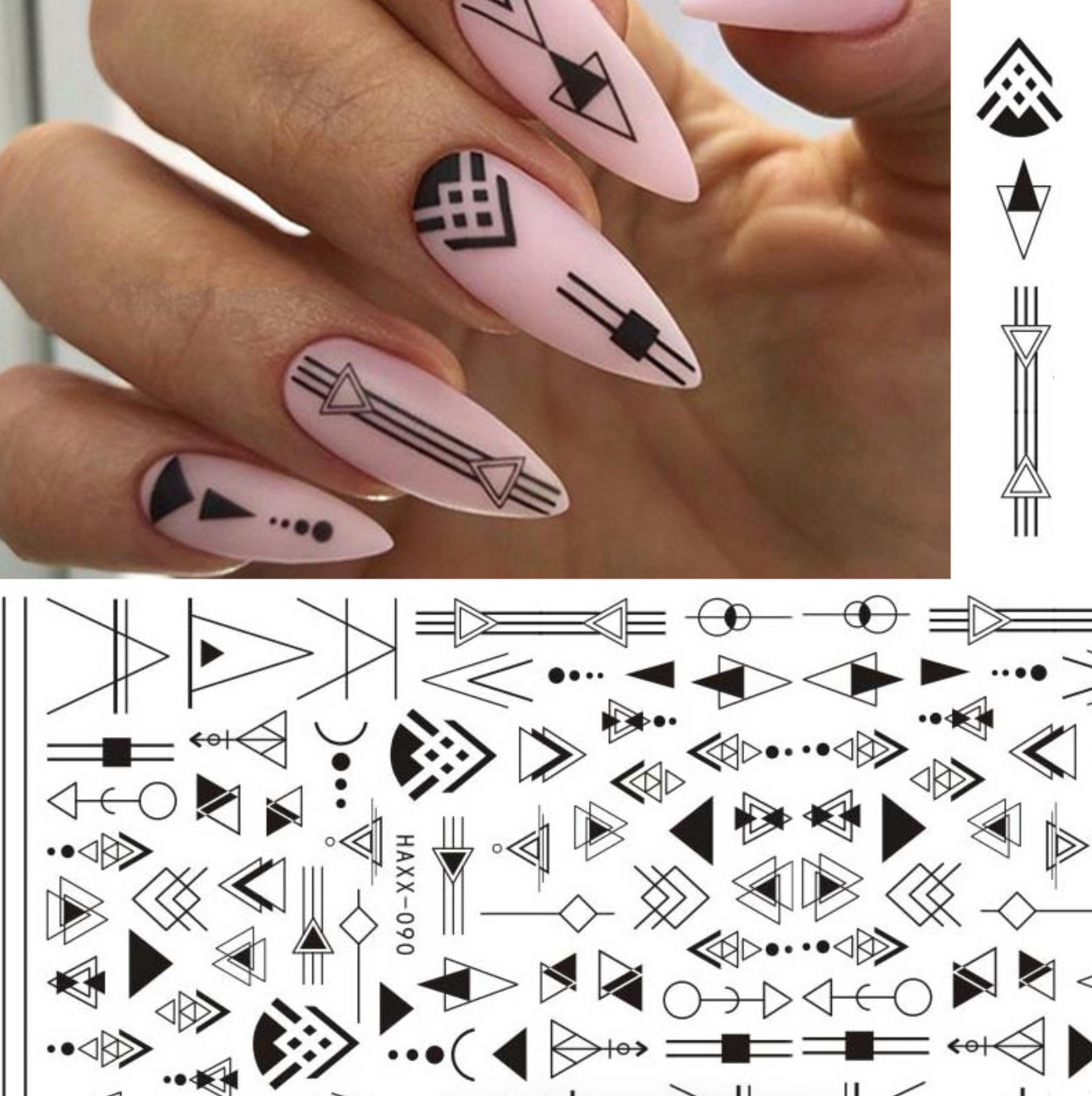 Adesivos de unhas de borboleta preta decalques flor branca adesivo manicure