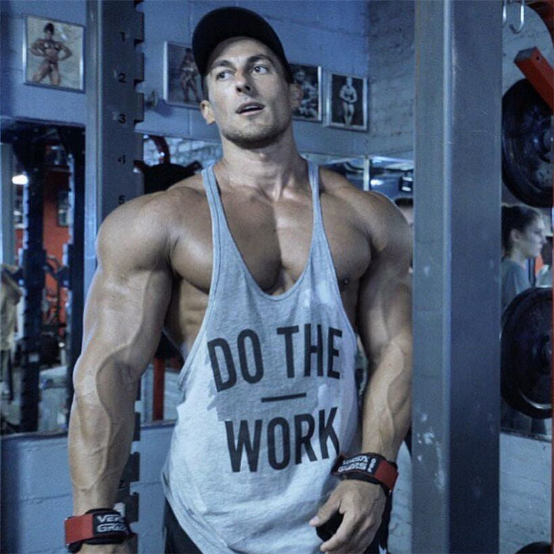 Roupas de musculação para treinamento esportivo muscular sem mangas