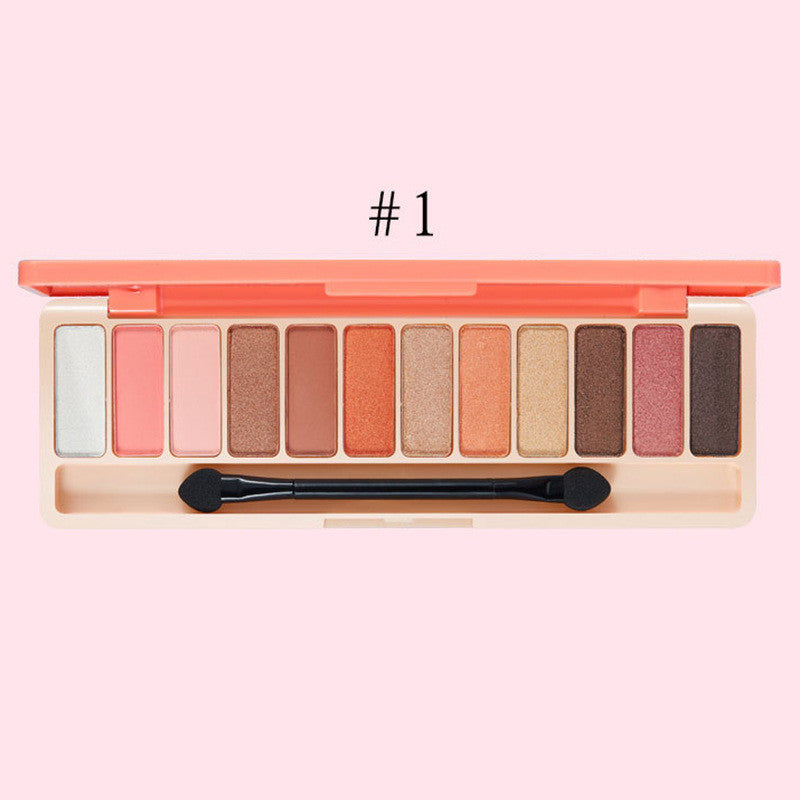 Paleta de sombras para iniciantes de 12 cores, maquiagem nude
