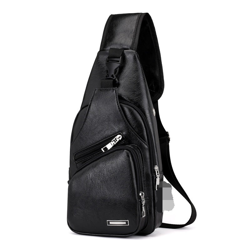 A nova bolsa de peito antirroubo com carregamento USB masculina