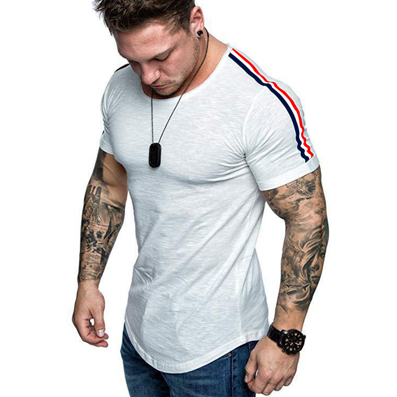 Camiseta com design de costura no ombro