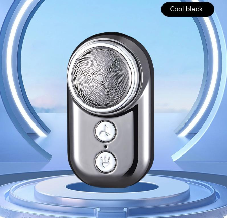 Barbeador elétrico portátil masculino com luz