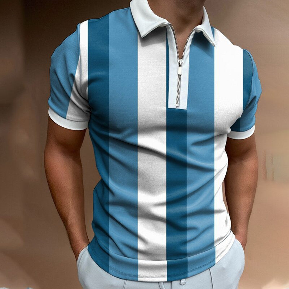 Camisa POLO Masculina Casual Manga Curta Lapela