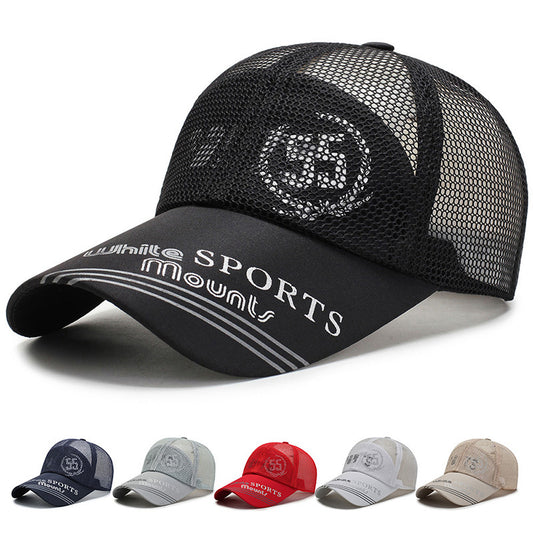 Gorra de béisbol de malla para deportes al aire libre de moda