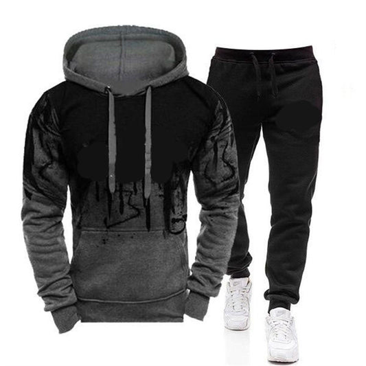 Ink printing fashion trend sweater long sleeves