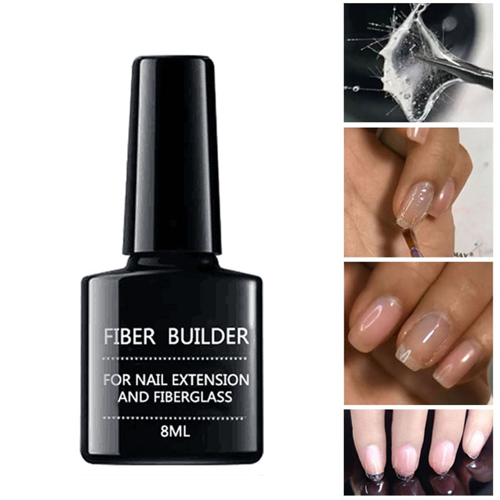 Fiber Bulider Gel para unhas Construção rápida Reparo Unhas quebradas Soak Off Gel UV