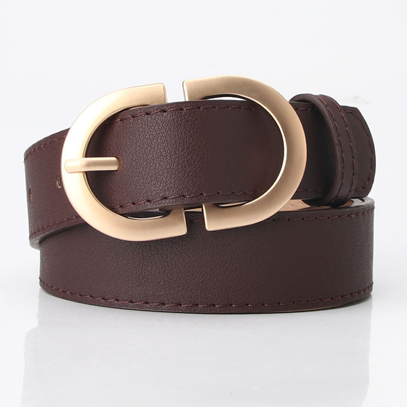 Moda All-match Feminino Corpo Leve Cinto de Cintura