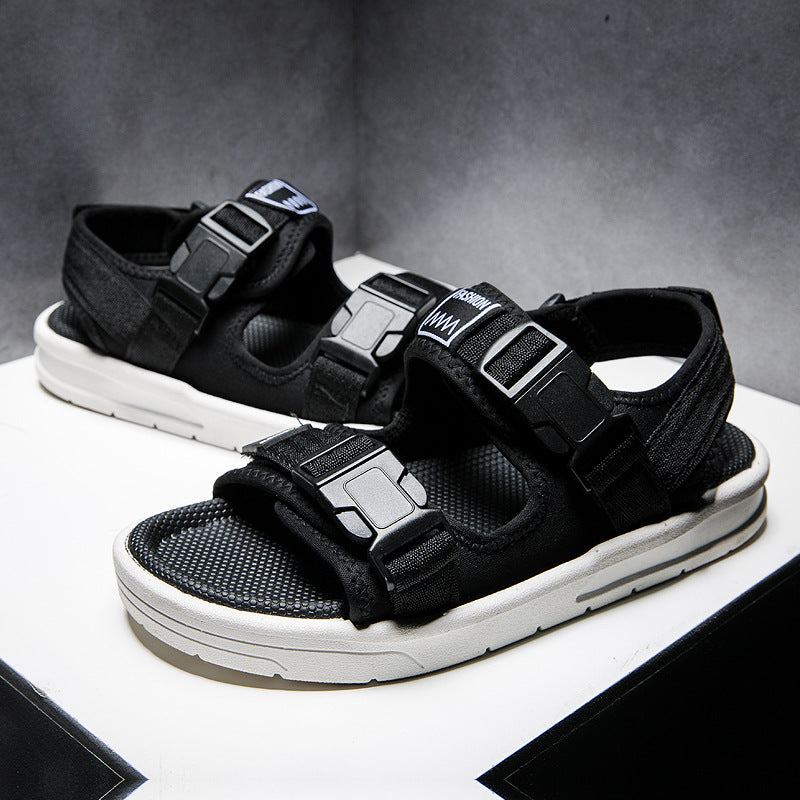 Sandálias masculinas Moda casual masculina Estudantes da moda usam chinelos de praia Esportes externos