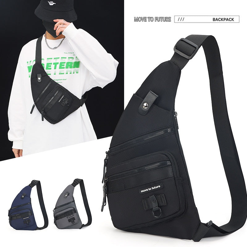 Bolsa de peito casual masculina transversal