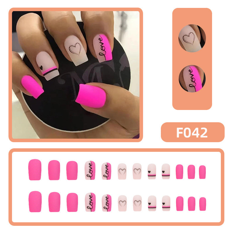 Manicure Dia dos Namorados Unhas Postiças Amor