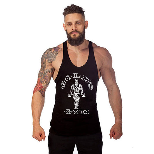 Chaleco deportivo para hombre, camiseta suelta sin mangas