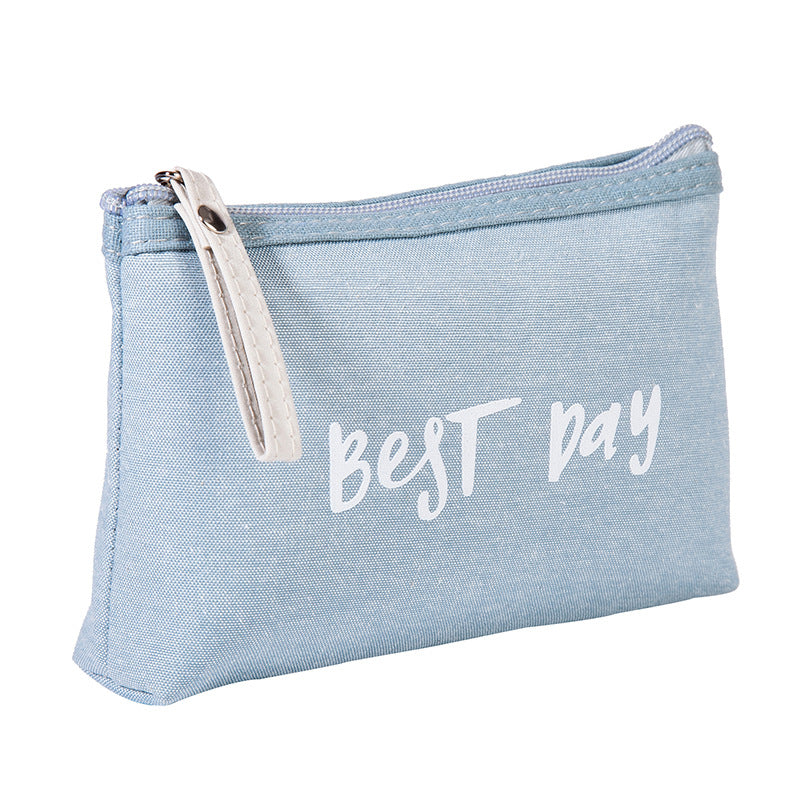 Bolsa de cosméticos impermeável de lona