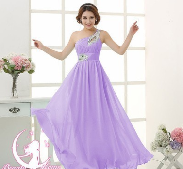 Vestido de dama de honra de casamento de venda rápida 2021, vestido de noite de banquete, anfitrião de jantar de ombro único, vestido de noite, vestido de banquete para meninas