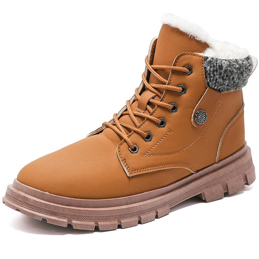 Botas Martin de algodão botas curtas