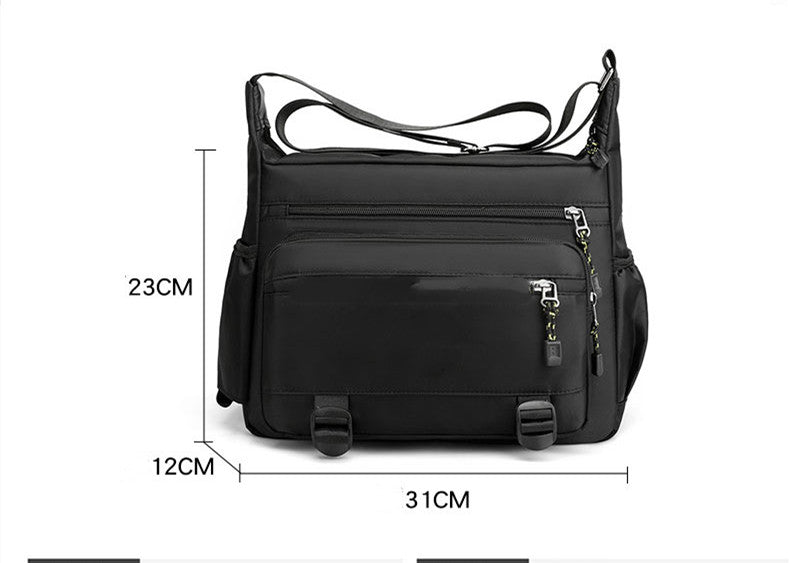 Moda Masculina Casual Bolsa Crossbody de Grande Capacidade