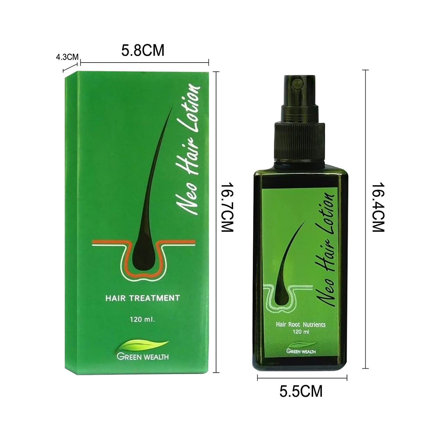 Spray de loção para crescimento capilar