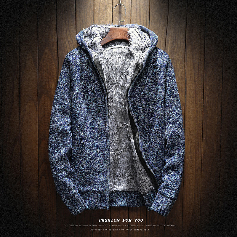 Suéter masculino de outono e inverno, suéter de malha coreana