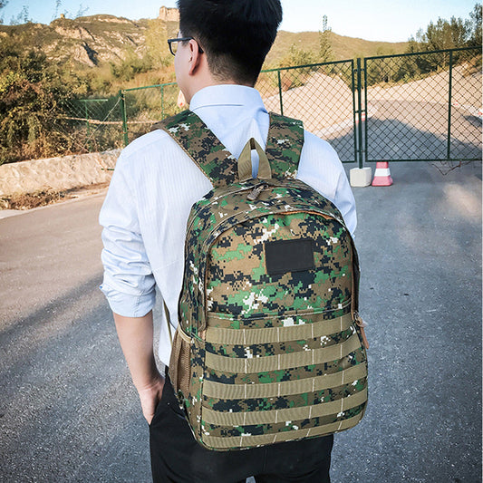 Mochila de camuflaje para exteriores, de gran capacidad, para estudiantes masculinos y femeninos