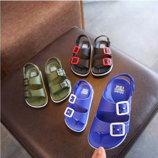 Zapatos de playa de plástico antideslizantes para niños de estilo británico