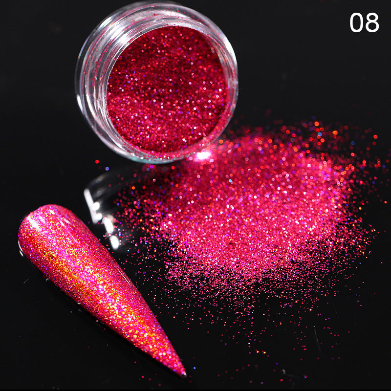 Aurora Magic Nail Powder Glitter para unhas