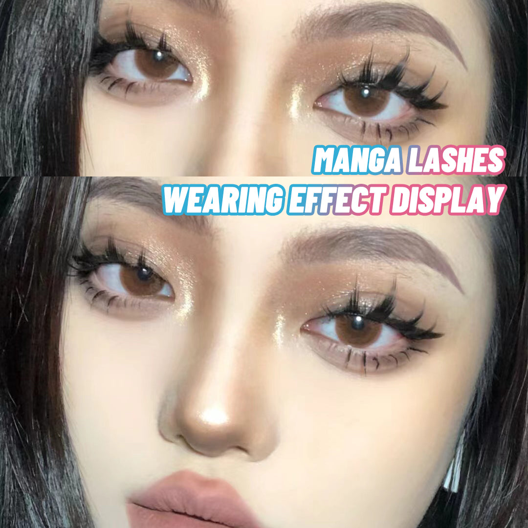5 pares de cílios de mangá, nova chegada, anime, cosplay, natural, fino, coreano, maquiagem, cílios postiços artificiais