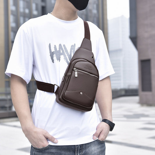 Bolso bandolera de un solo hombro para hombre, estilo informal