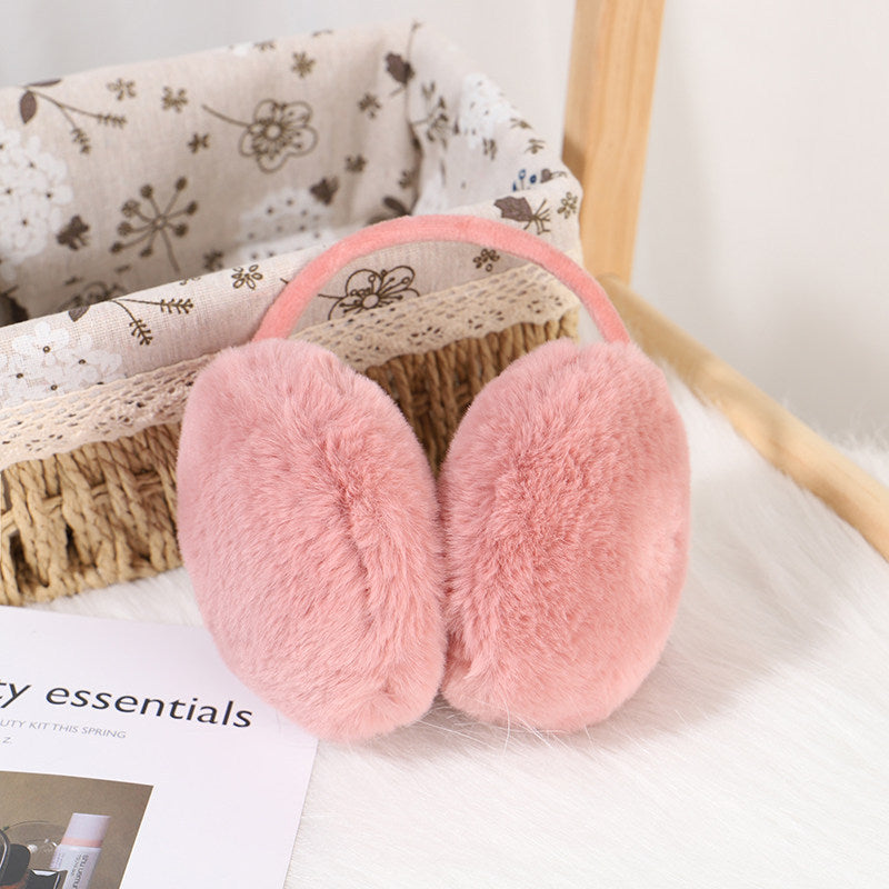 Protetores de ouvido de pelúcia fofos para mulheres de inverno para se manterem aquecidas