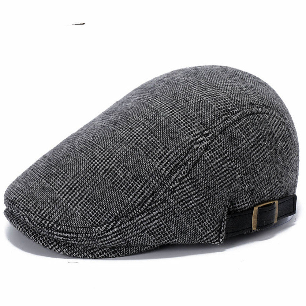 Chapéu de lã para outono e inverno ao ar livre, boina masculina