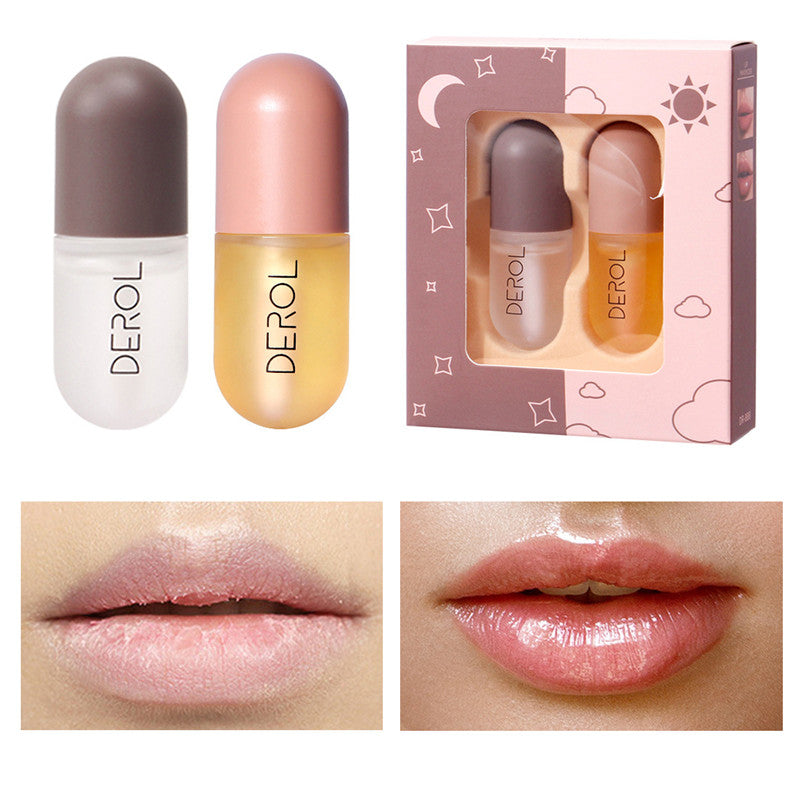 Óleo de preenchimento labial instantâneo diurno e noturno, transparente, duradouro, nutritivo, reparador, reduz linhas finas dos lábios, cuidados com os lábios, beleza cosmética para os lábios