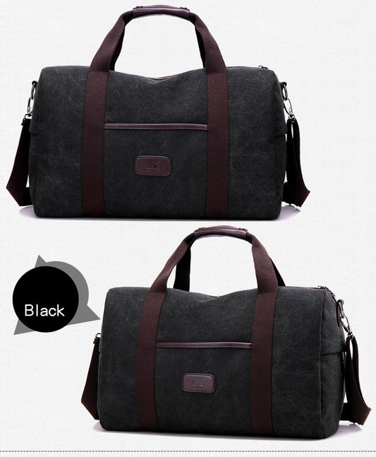 Bolso de lona vintage para hombre, bolsos de viaje de gran capacidad, bolsos de viaje de alta calidad para mujer