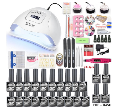 Conjunto de máquina de fototerapia de unhas de 80 W