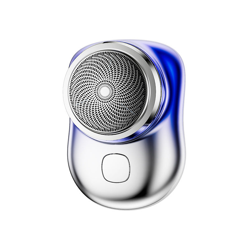 Mini barbeadores faciais portáteis sem fio barbeador elétrico recarregável USB molhado e seco indolor máquina de barbear de tamanho pequeno para homens