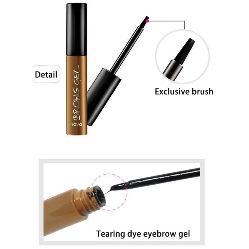 Peel Off Brown Black Eye Brow Tattoo Tint Waterproof Longlasting Professional Sobrancelha Gel Creme Rímel Maquiagem para os olhos Cosméticos