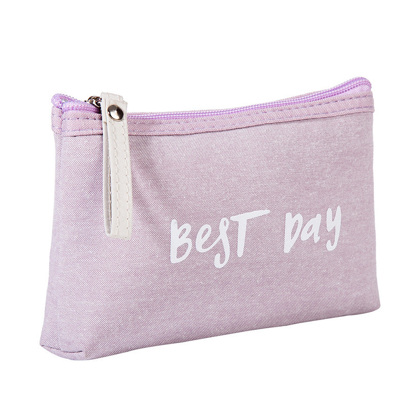 Bolsa de cosméticos impermeável de lona