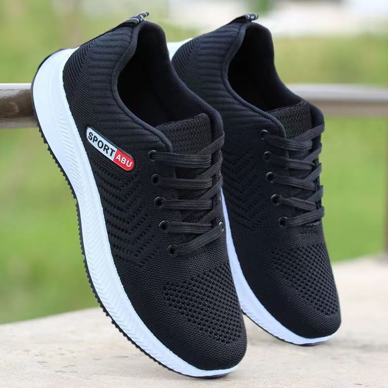 Sapatos casuais respiráveis ​​​​da moda all-match da malha tecida da mosca dos homens